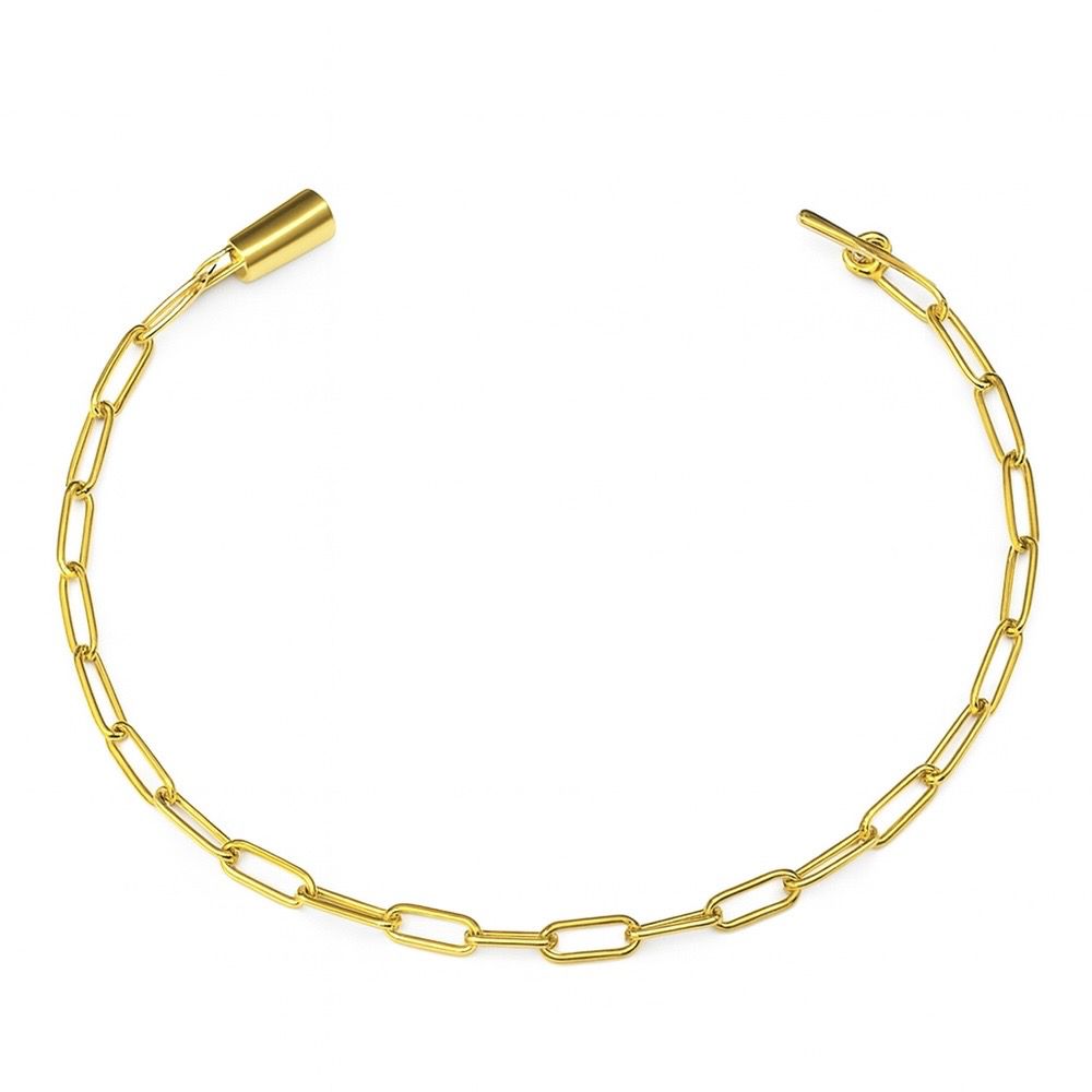 Pulseira Cartier Alongado Fecho Canhão Banhado A O... - RC JOIAS BY RUDI