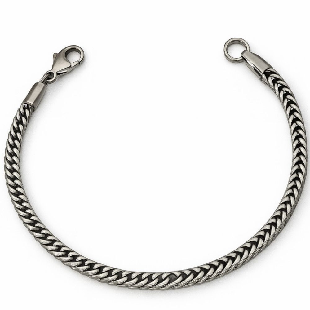 Pulseira Chinesca Grumet Fecho Lagosta Aço Inoxidá... - RC JOIAS BY RUDI