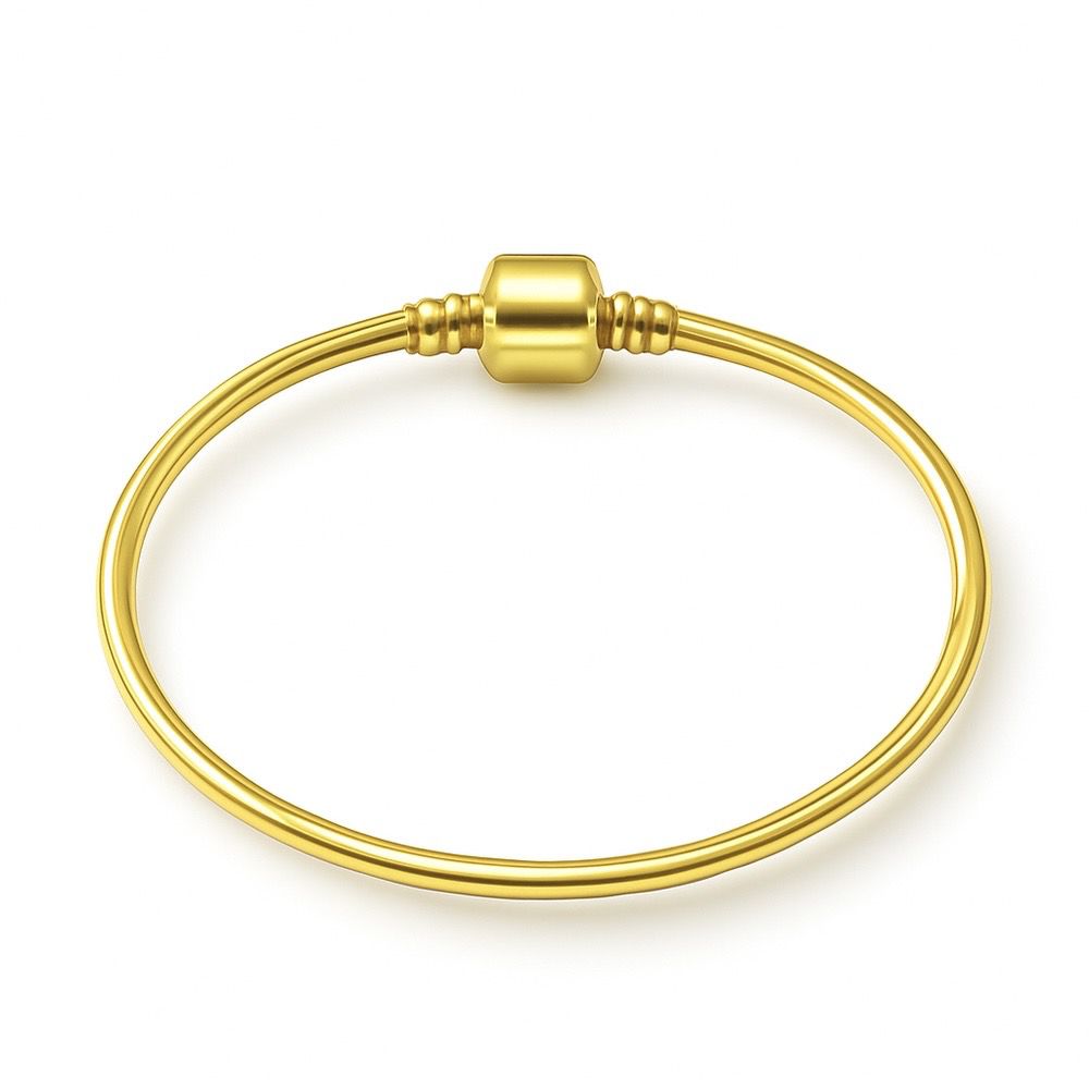 Pulseira Bracelete Pandora Banhado a Ouro 18k. - 0... - RC JOIAS BY RUDI