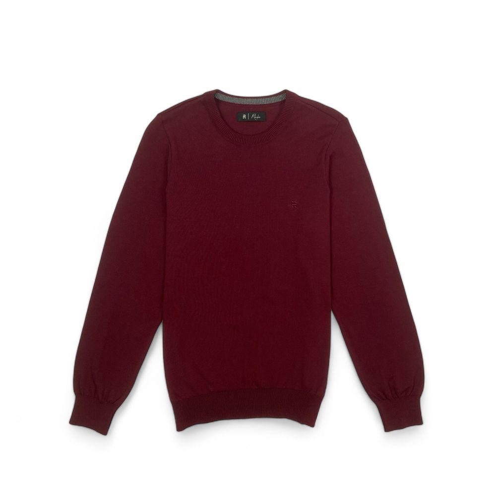 TRICOT CLÁSSICO MASCULINO GOLA CARECA BORDÔ - RHOU... - Rhouker