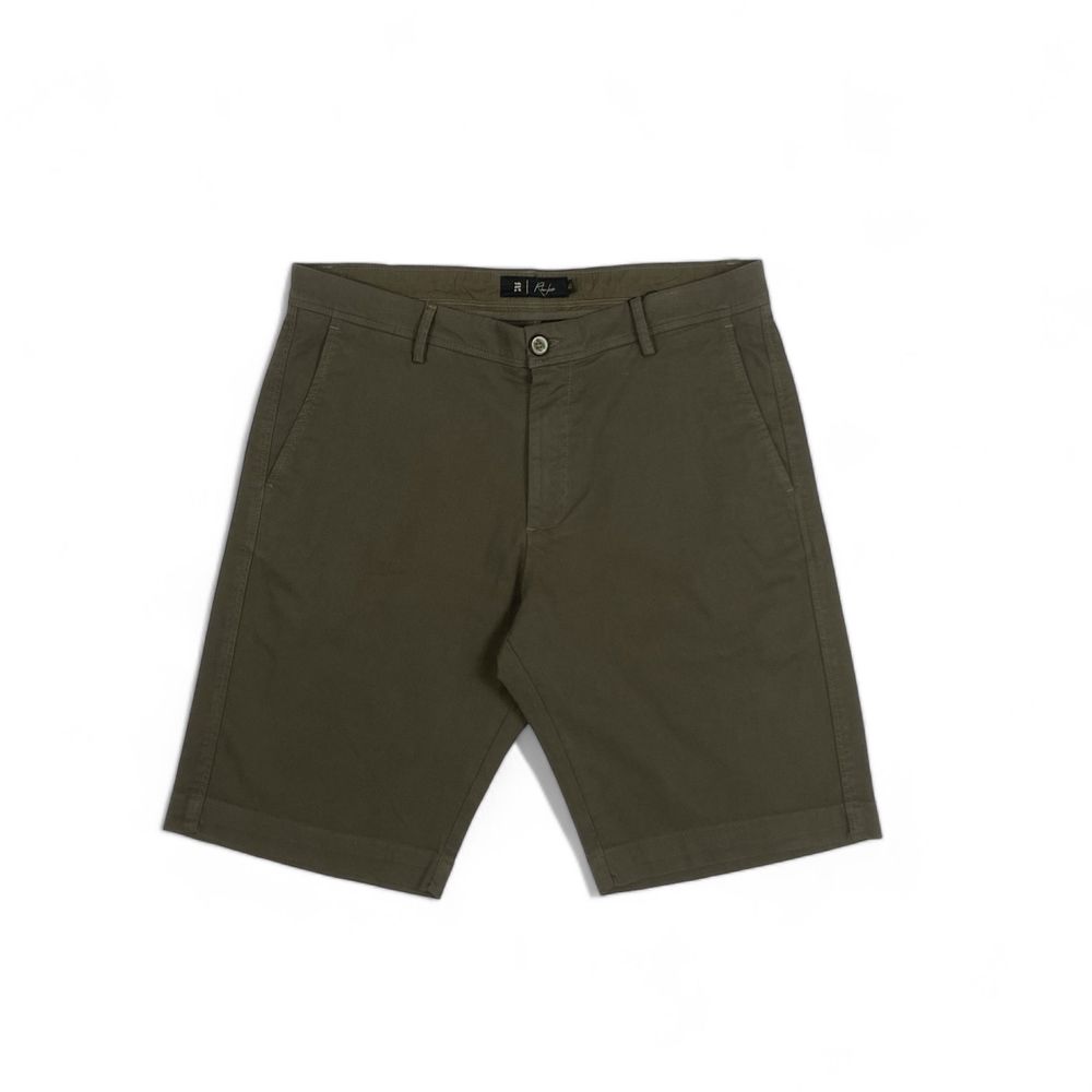 BERMUDA CLÁSSICA DE SARJA VERDE RHOUKER - ALGODÃO|... - Rhouker