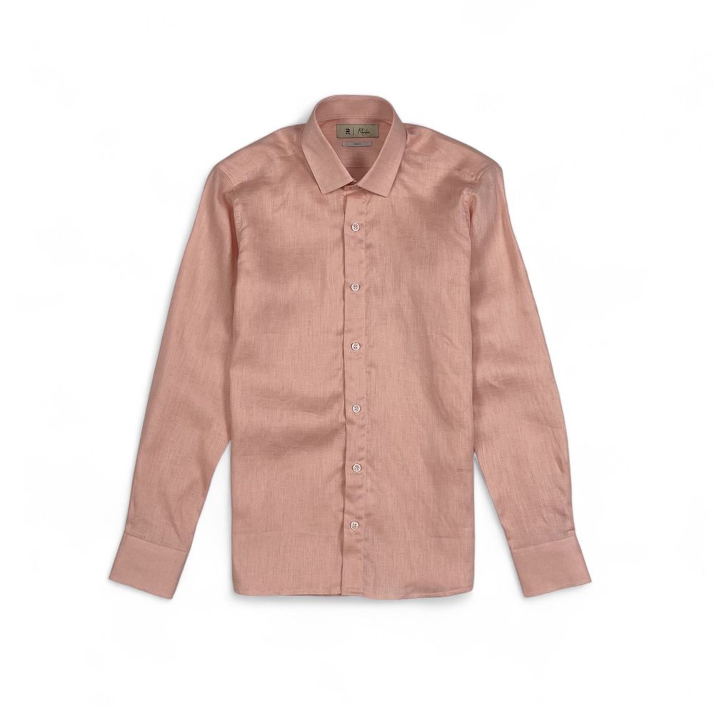 CAMISA PURO LINHO RHOUKER ML SLIM FIT SALMÃO - Rhouker