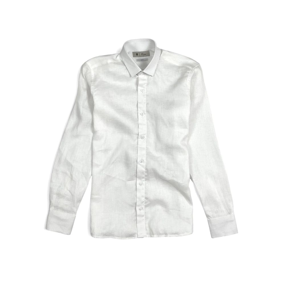 CAMISA PURO LINHO RHOUKER ML SLIM FIT OFF-WHITE - Rhouker