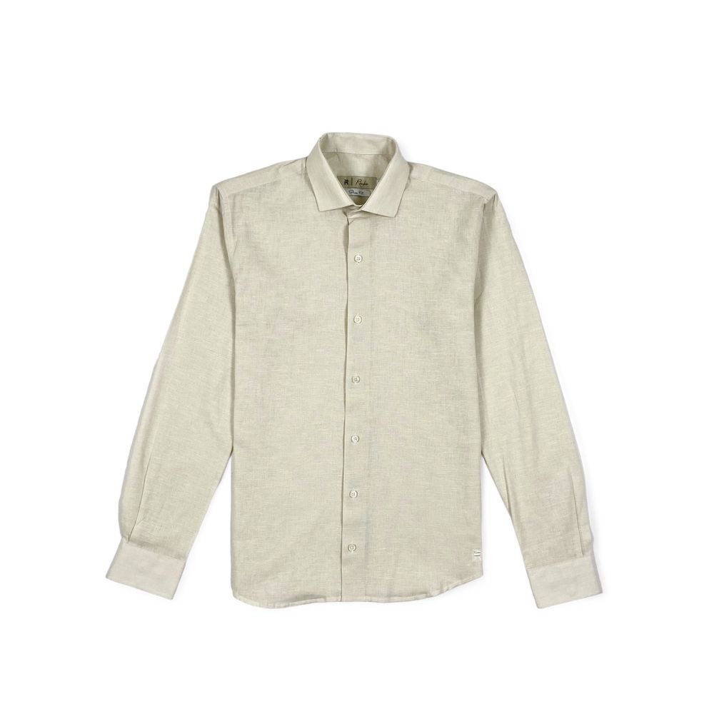 CAMISA LINHO|ALGODÃO CRU RHOUKER SLIM ML 