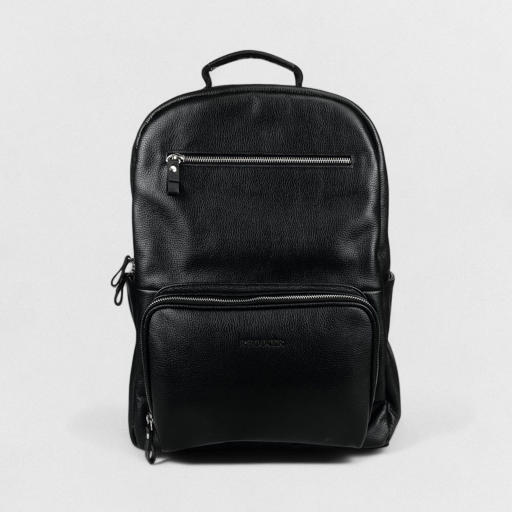 MOCHILA RHOUKER COURO PRETA - Rhouker