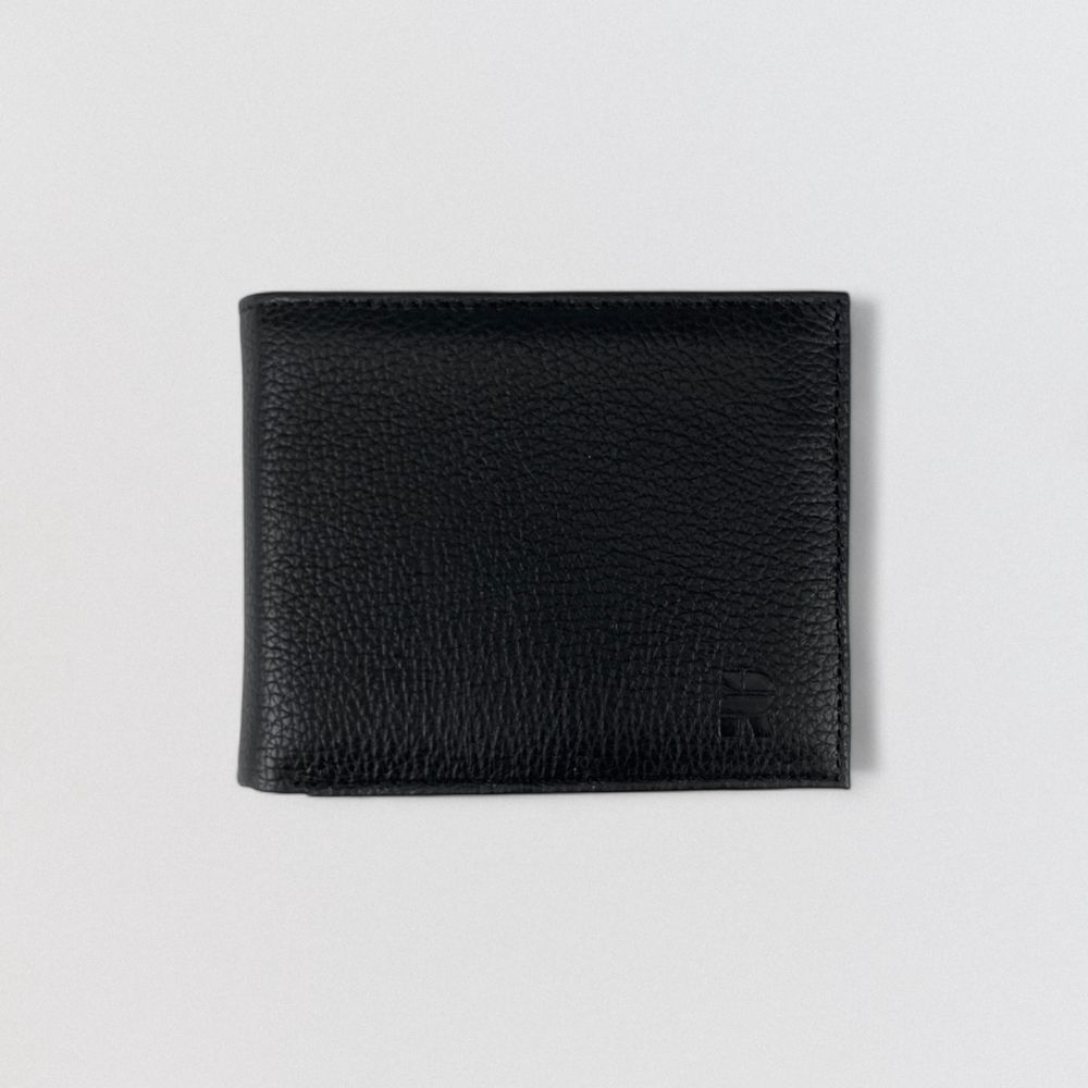 CARTEIRA RHOUKER CLASSIC COURO PRETA - Rhouker