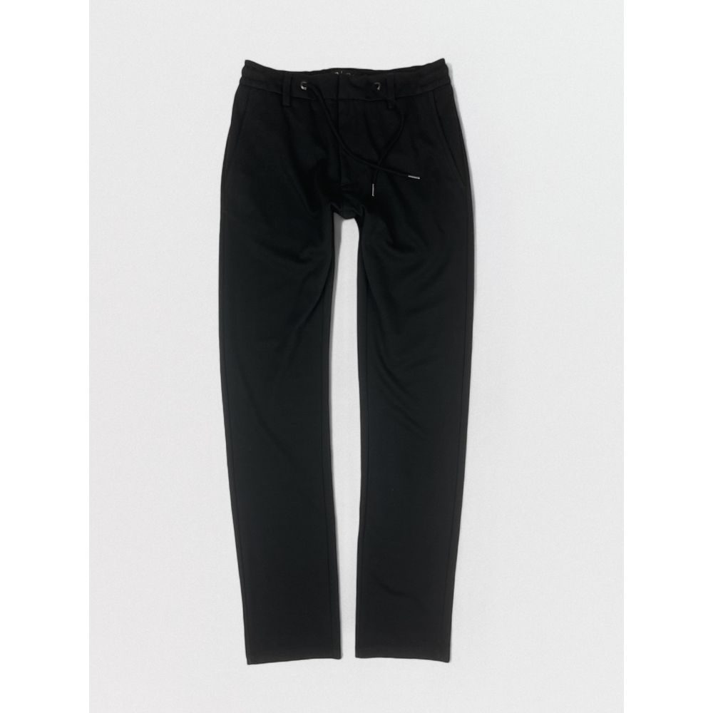 CALÇA CONFORT MALHA PREMIUM CADARÇO PRETA - Rhouker