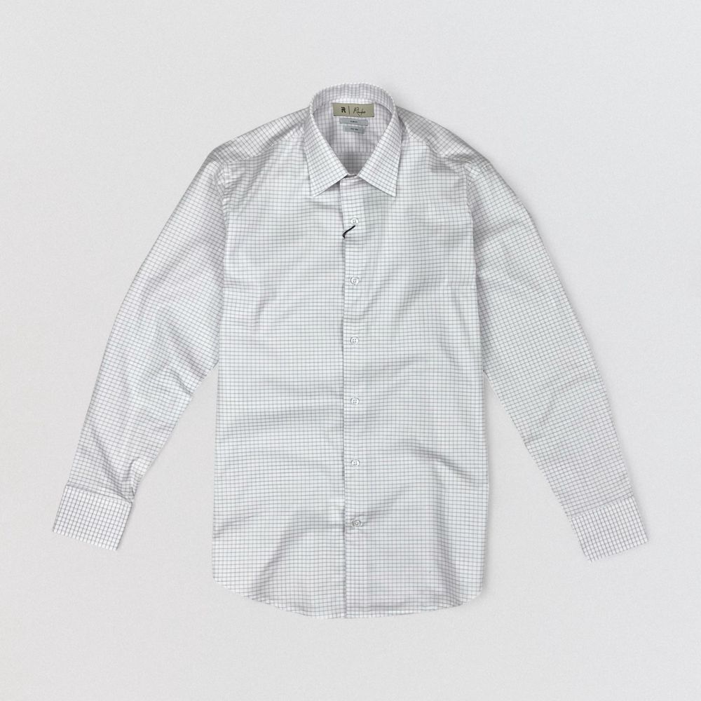 CAMISA COLARINHO FRANCÊS QUADRICULADA LILAS SLIM F... - Rhouker