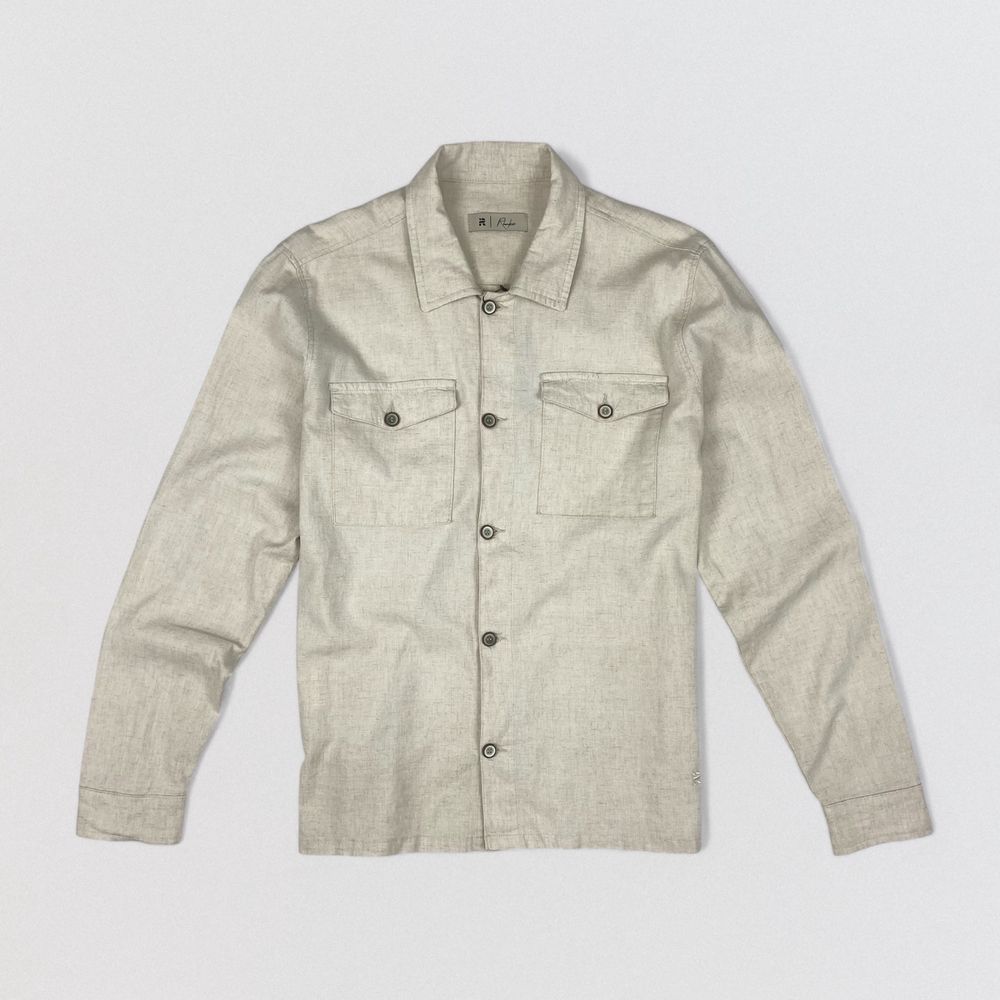 CAMISA OVERSHIRT RHOUKER LINHO E VISCOSE CRU - Rhouker