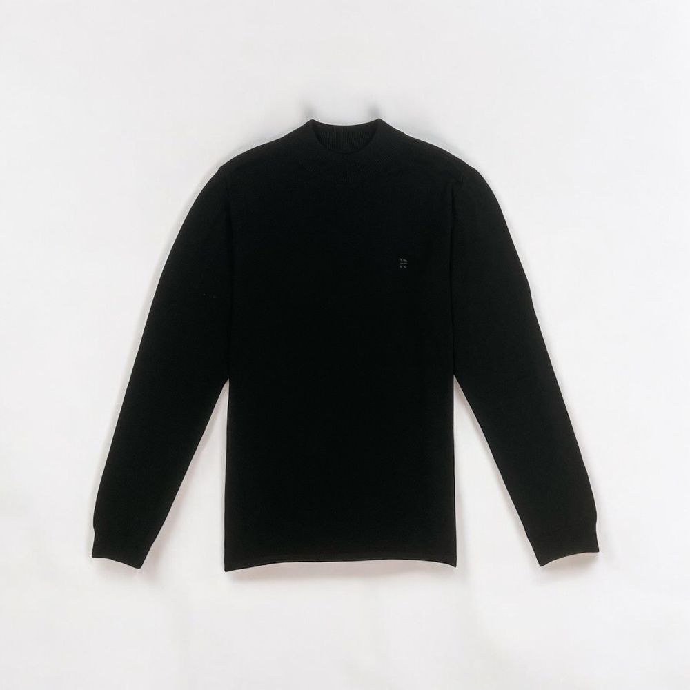 SUETER MASCULINO PREMIUM GOLA ALTA PRETO - RHOUKER