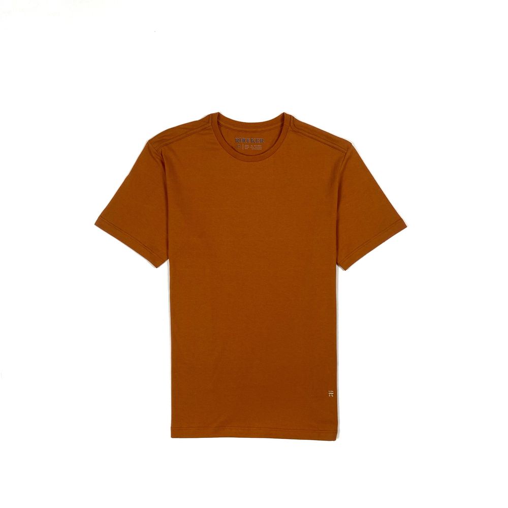 CAMISETA BASIC LISA 100% ALGODÃO OCRE RHOUKER - Rhouker