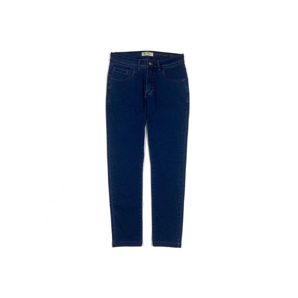 CALÇA JEANS SLIM FIT COR UNICA - Rhouker