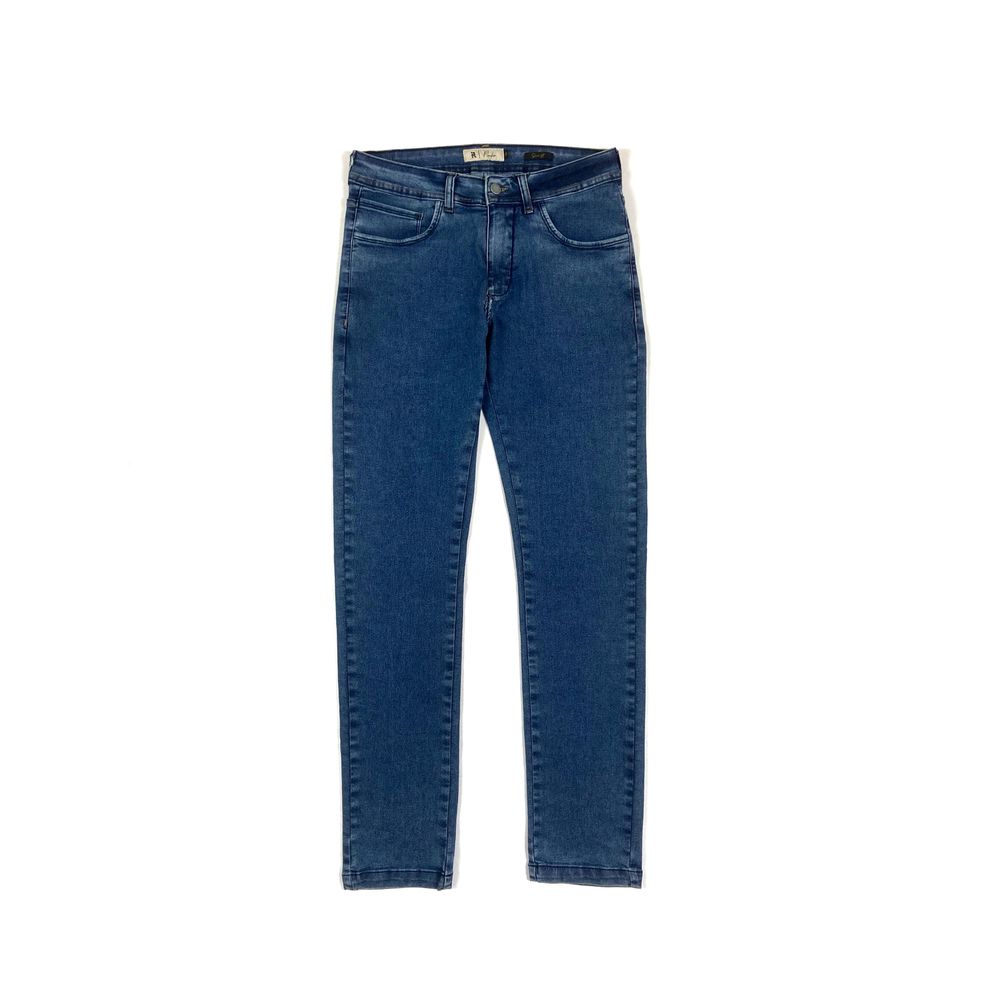 CALÇA JEANS SLIM FIT LAVAGEM CLARA - Rhouker