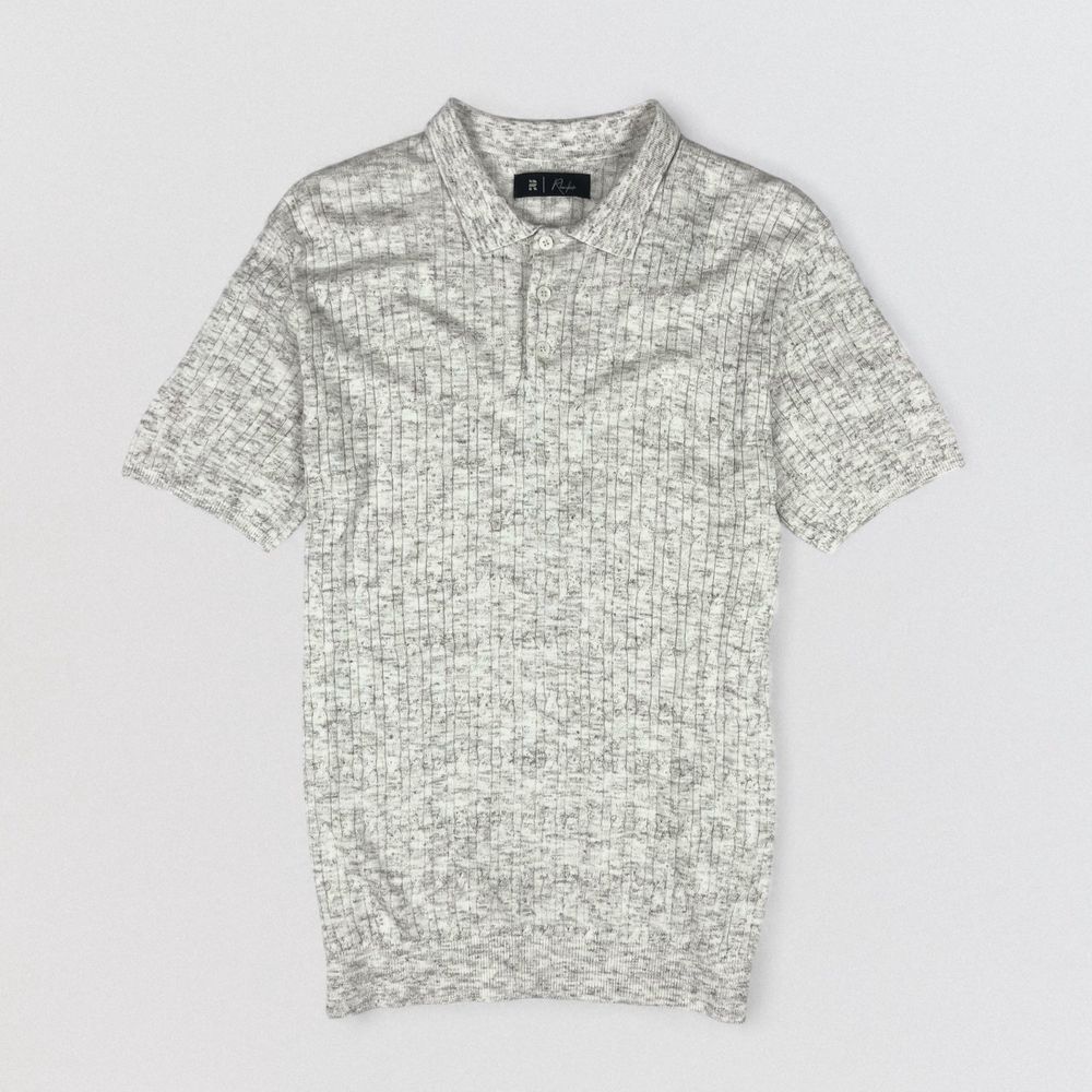 POLO TRICOT LEVE PONTO CORRENTE MESCLA BEGE - Rhouker