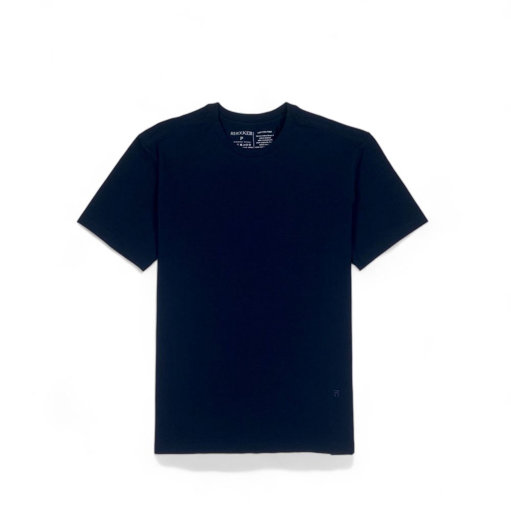 CAMISETA ALGODÃO PIMA AZUL MARINHO RHOUKER - Rhouker