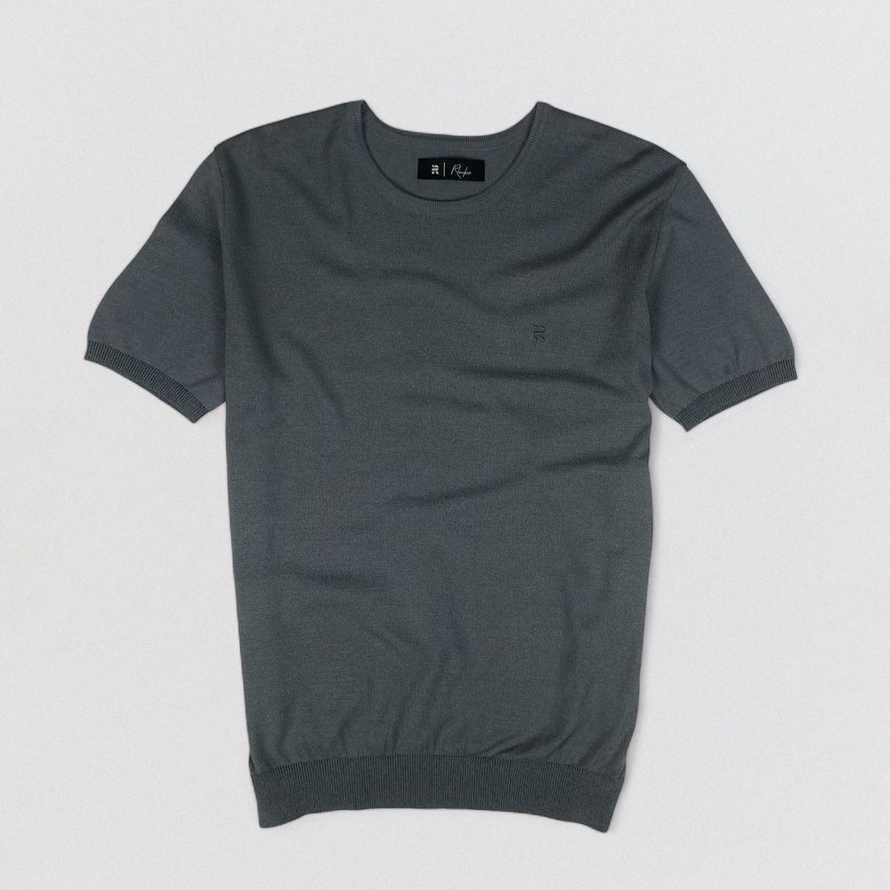 Camiseta Tricot Leve Clássica Cinza