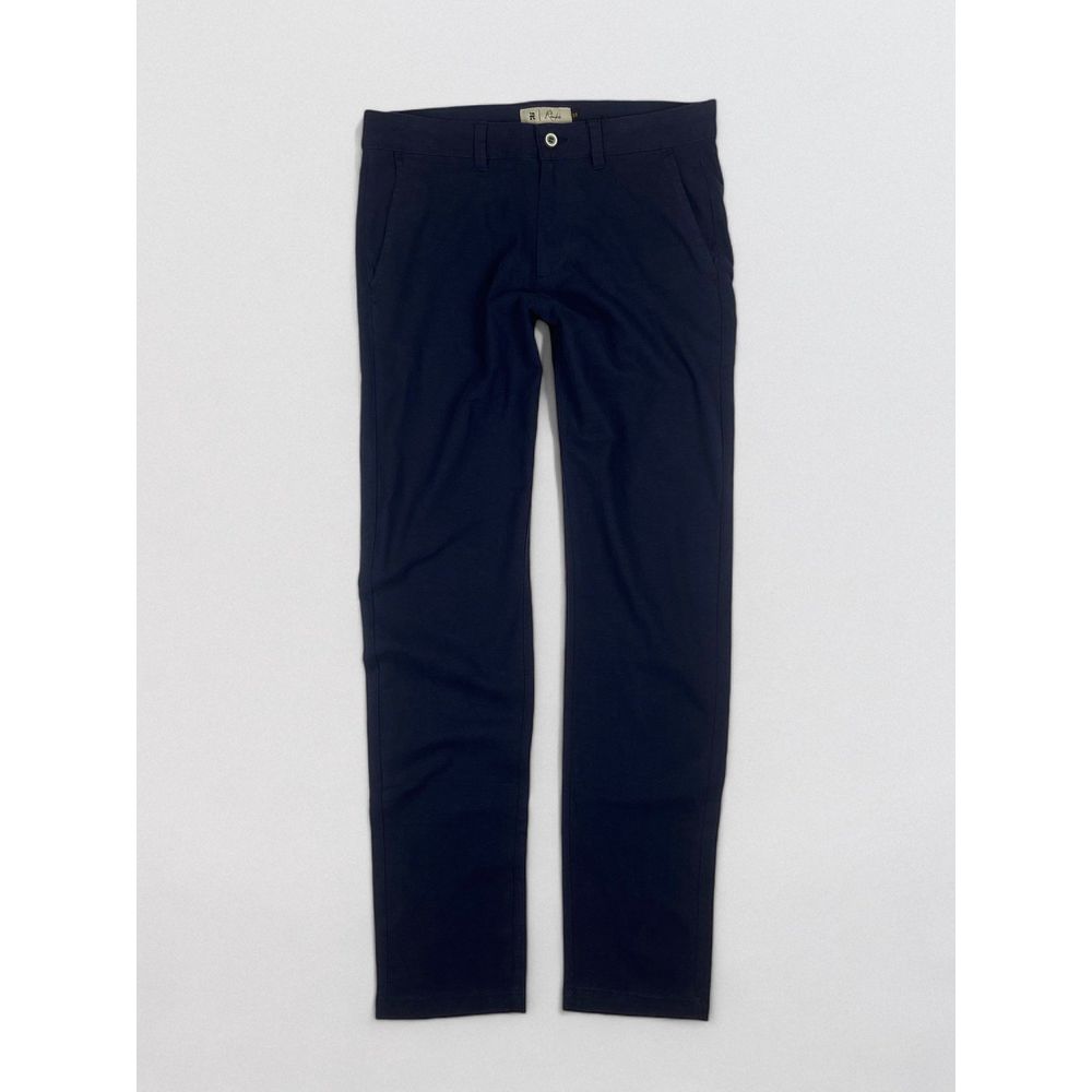 CALÇA LINHO VISCOSE E ELASTANO BOLSO FACA AZUL MAR... - Rhouker