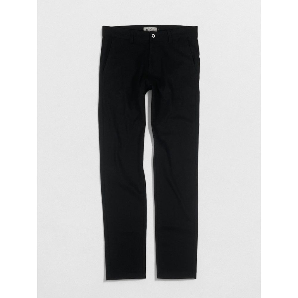 CALÇA LINHO VISCOSE E ELASTANO BOLSO FACA PRETA - Rhouker