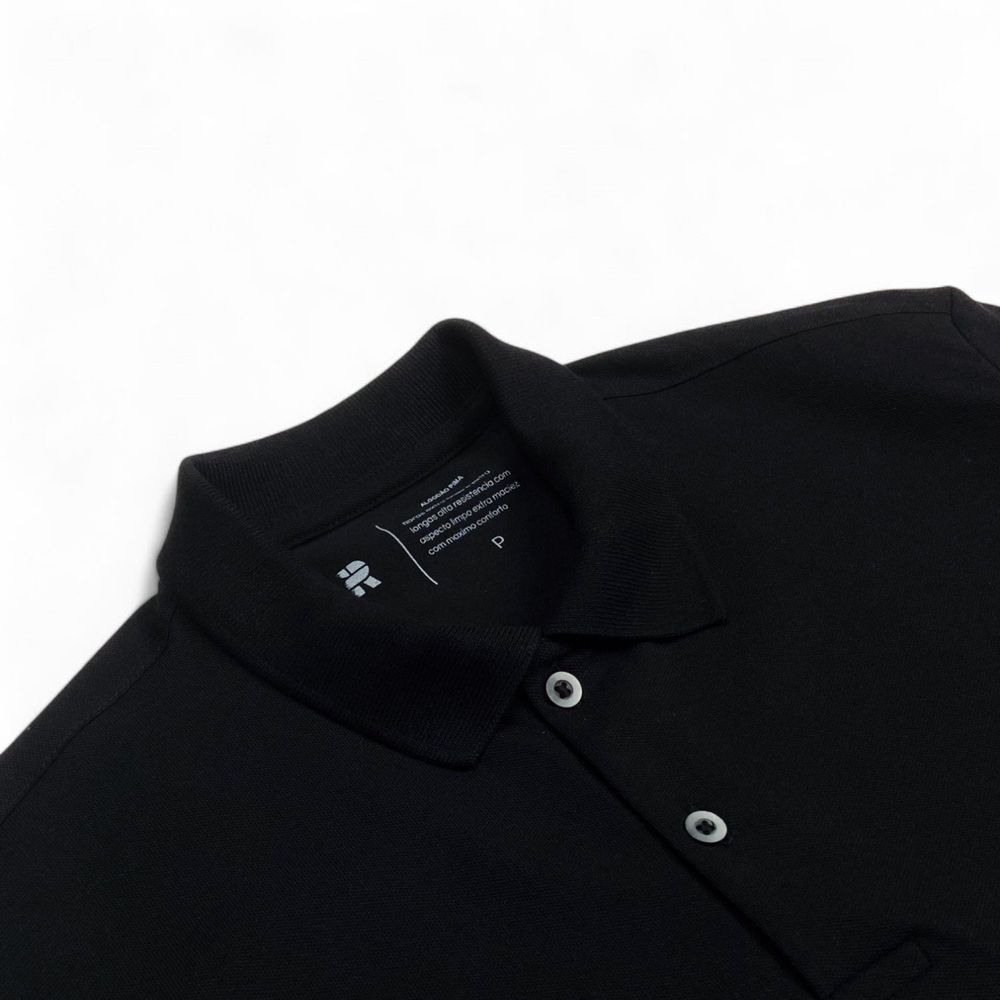 POLO PIMA PIQUET PRETA RHOUKER - Rhouker