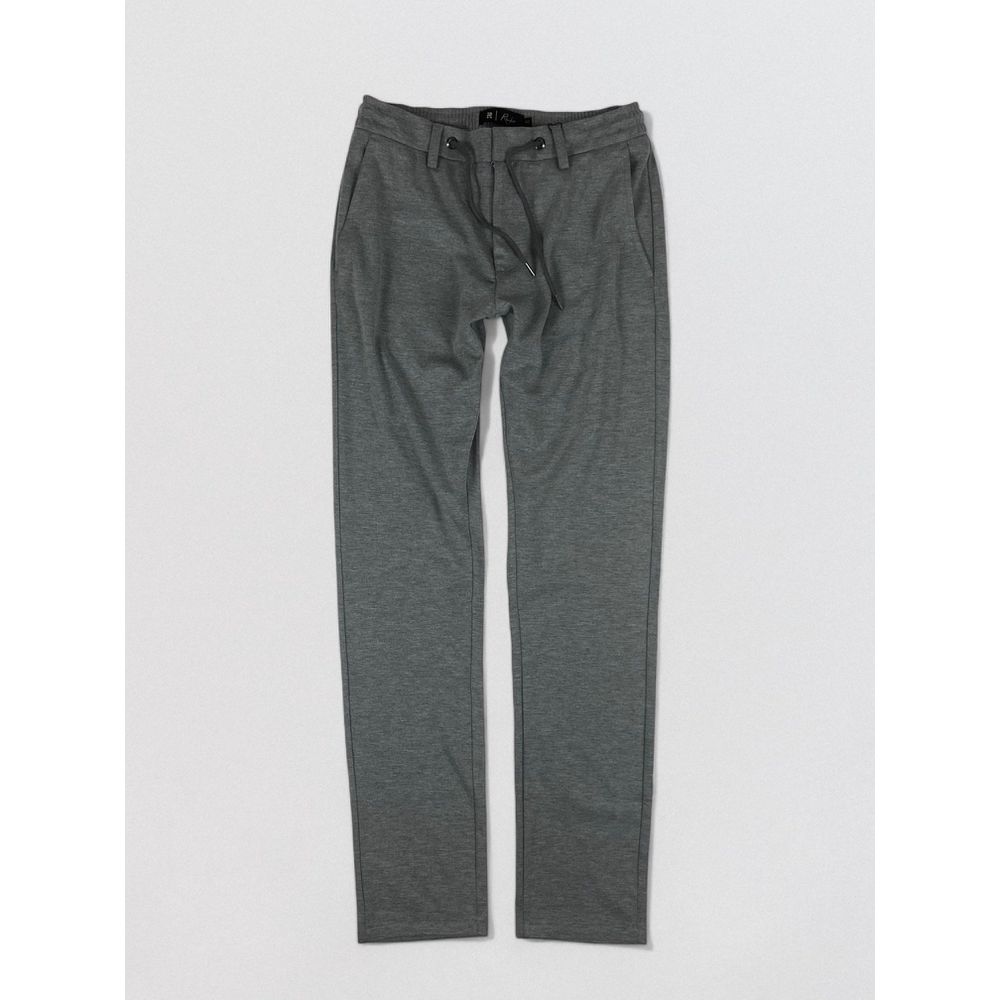 CALÇA CONFORT MALHA PREMIUM CADARÇO CINZA MESCLA - Rhouker