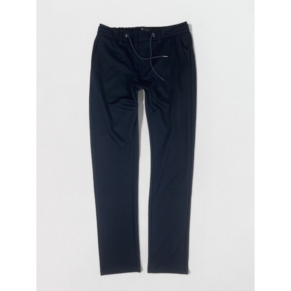 CALÇA CONFORT MALHA PREMIUM CADARÇO AZUL MARINHO - Rhouker