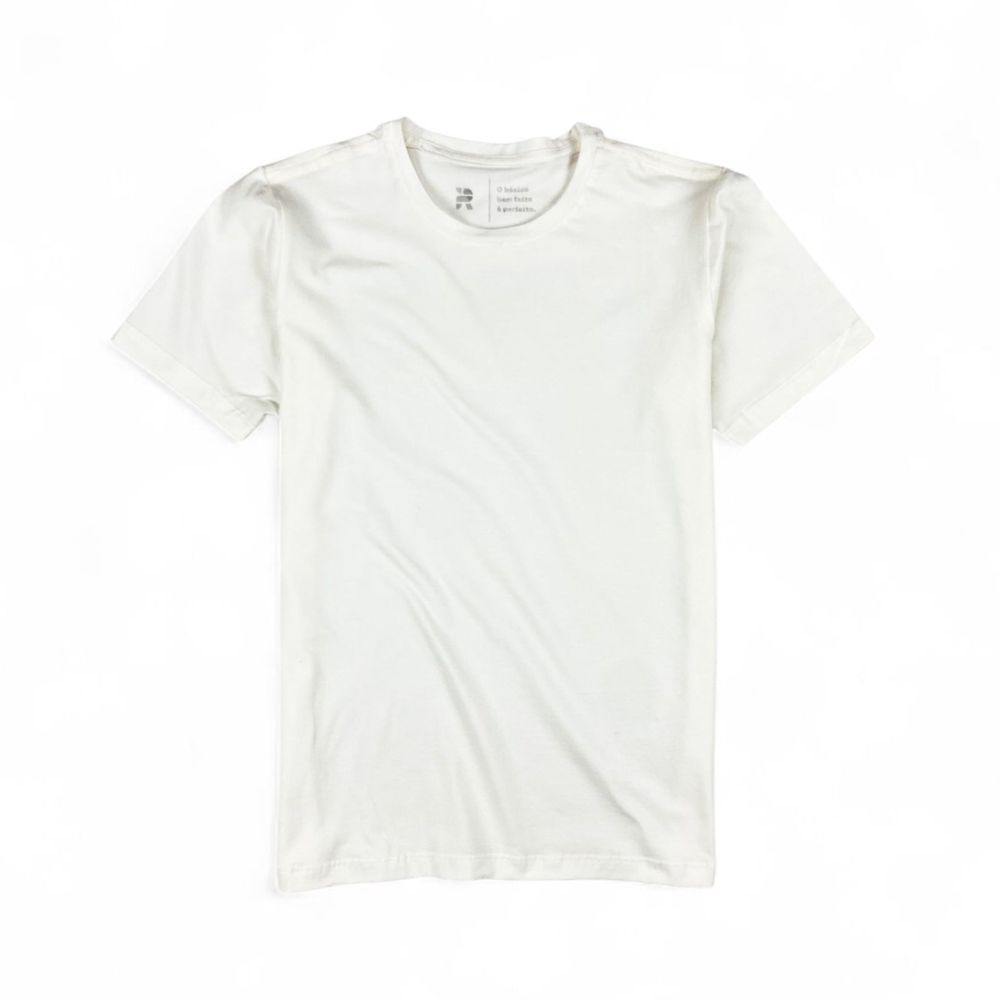 Camiseta Basic Algodão Egípcio Rhouker Off White - Rhouker