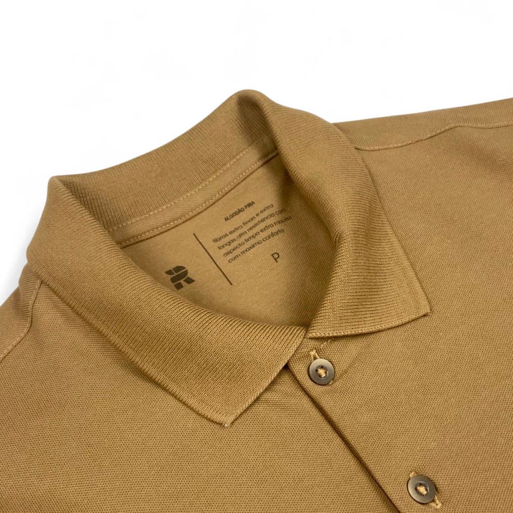 POLO PIMA PIQUET MARROM MUTANTE RHOUKER - Rhouker