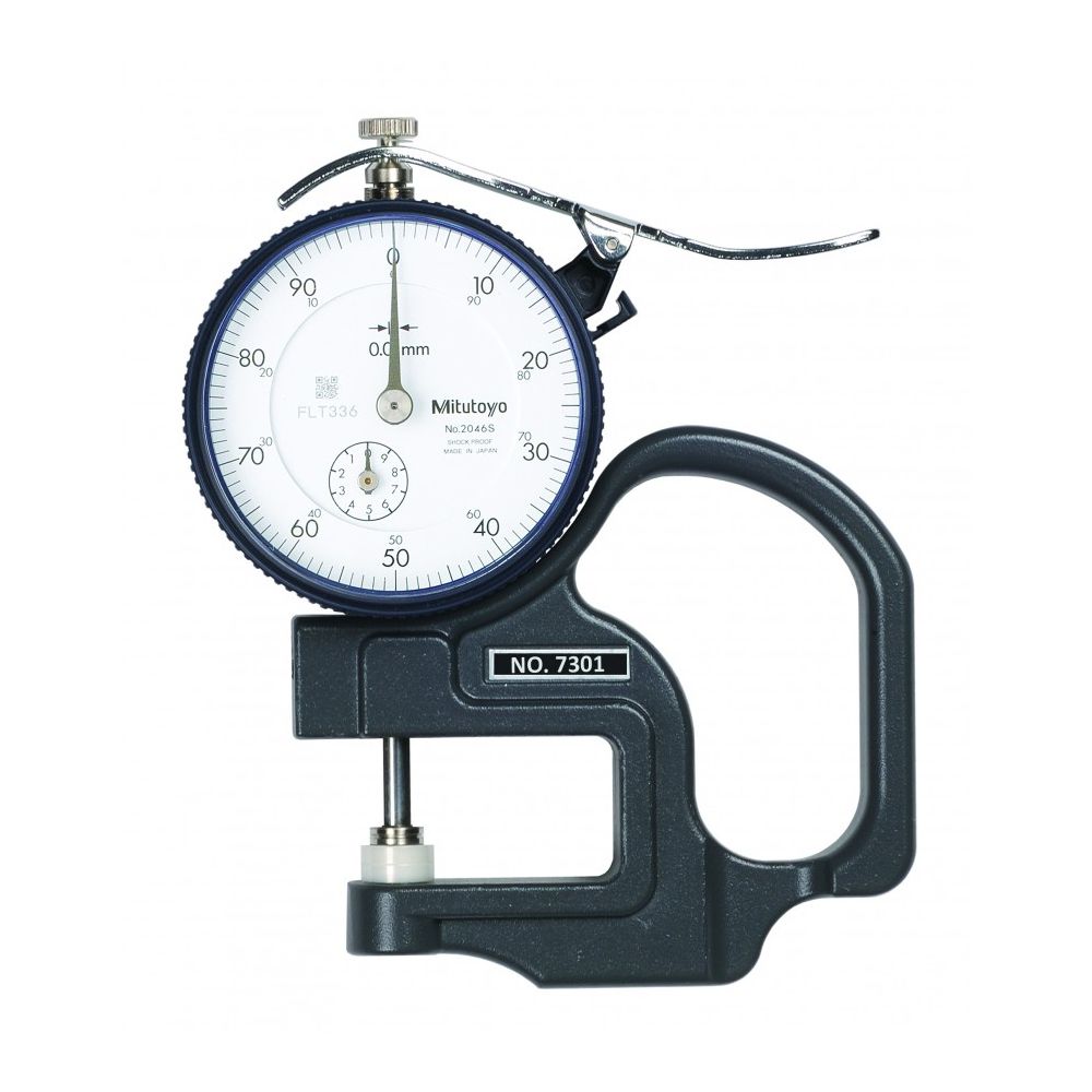 Medidor de Espessura Manual 0-10mm x 0,01mm - 7301 - Mitutoyo - Ritec Máquinas e Ferramentas