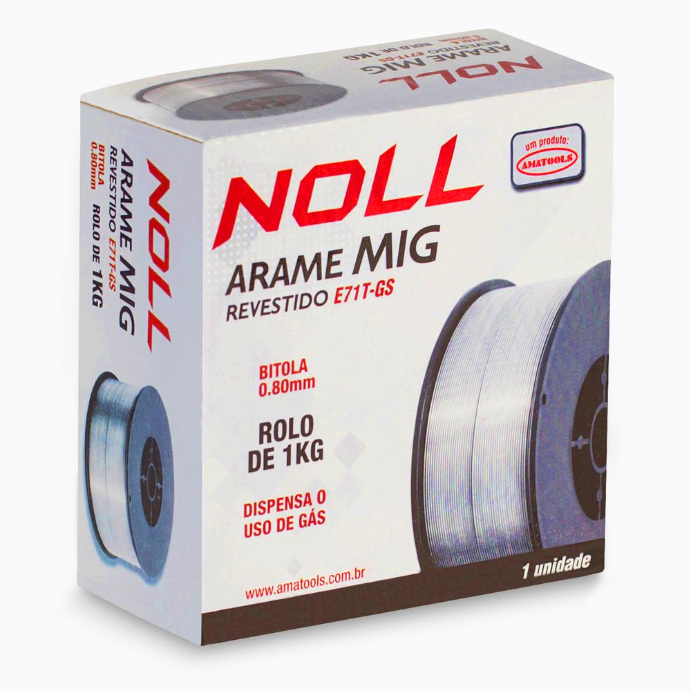 Arame de Solda MIG 0,8mm 389,0001 NOLL - Ritec Máquinas e Ferramentas