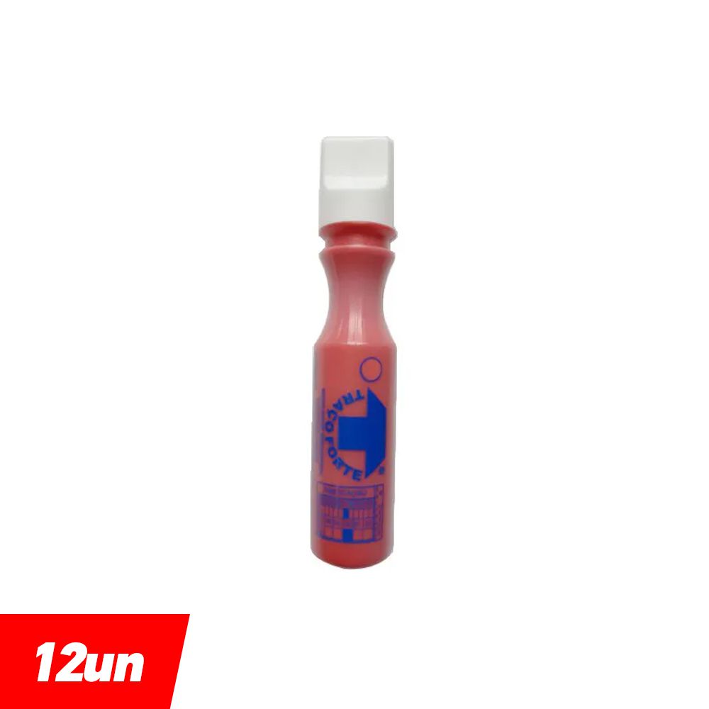 Marcador Industrial Vermelho 3mm 60ml (12 Unidades) - Baden