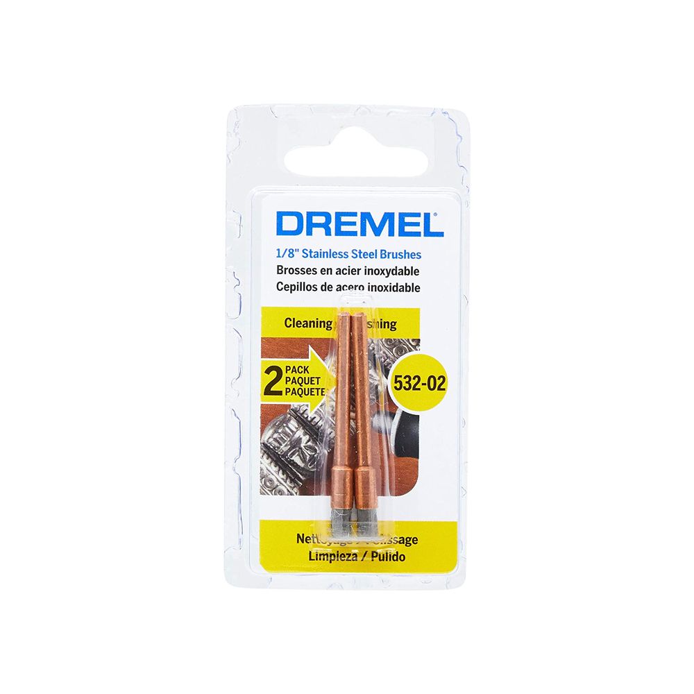 Escova Aço Inox 532-02 1/8 Pol. - Dremel