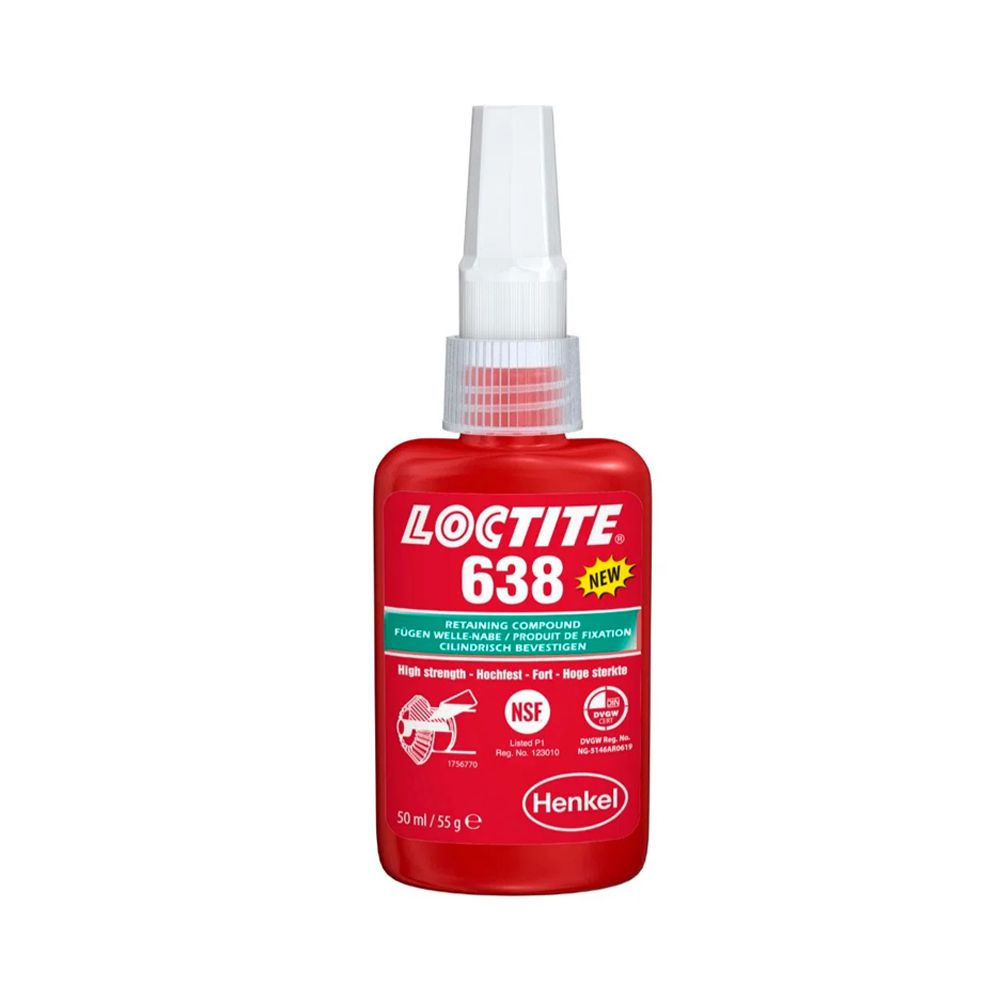 Adesivo Anaeróbico 638 Alta Resistência 50g - Loctite - Ritec Máquinas e Ferramentas