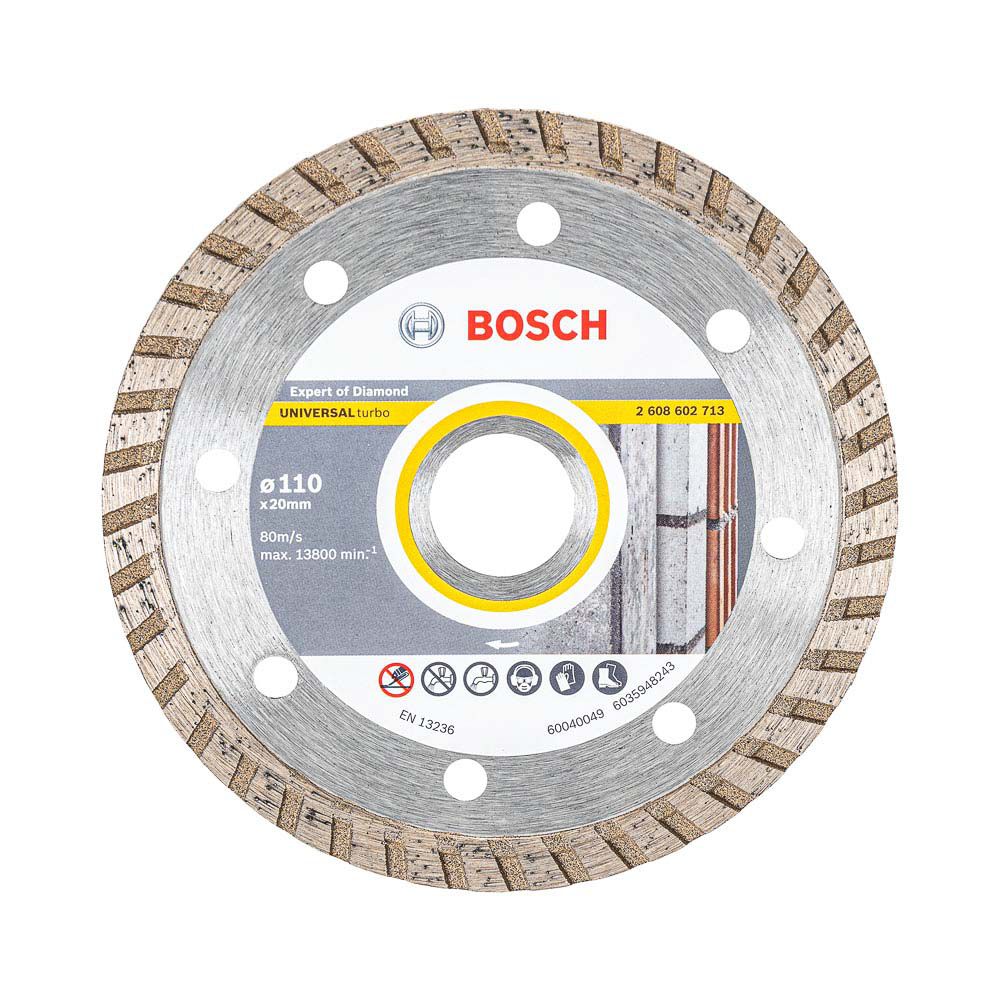 Disco Diamantado Turbo Bosch Expert Universal 110x20x8mm - Ritec Máquinas e Ferramentas