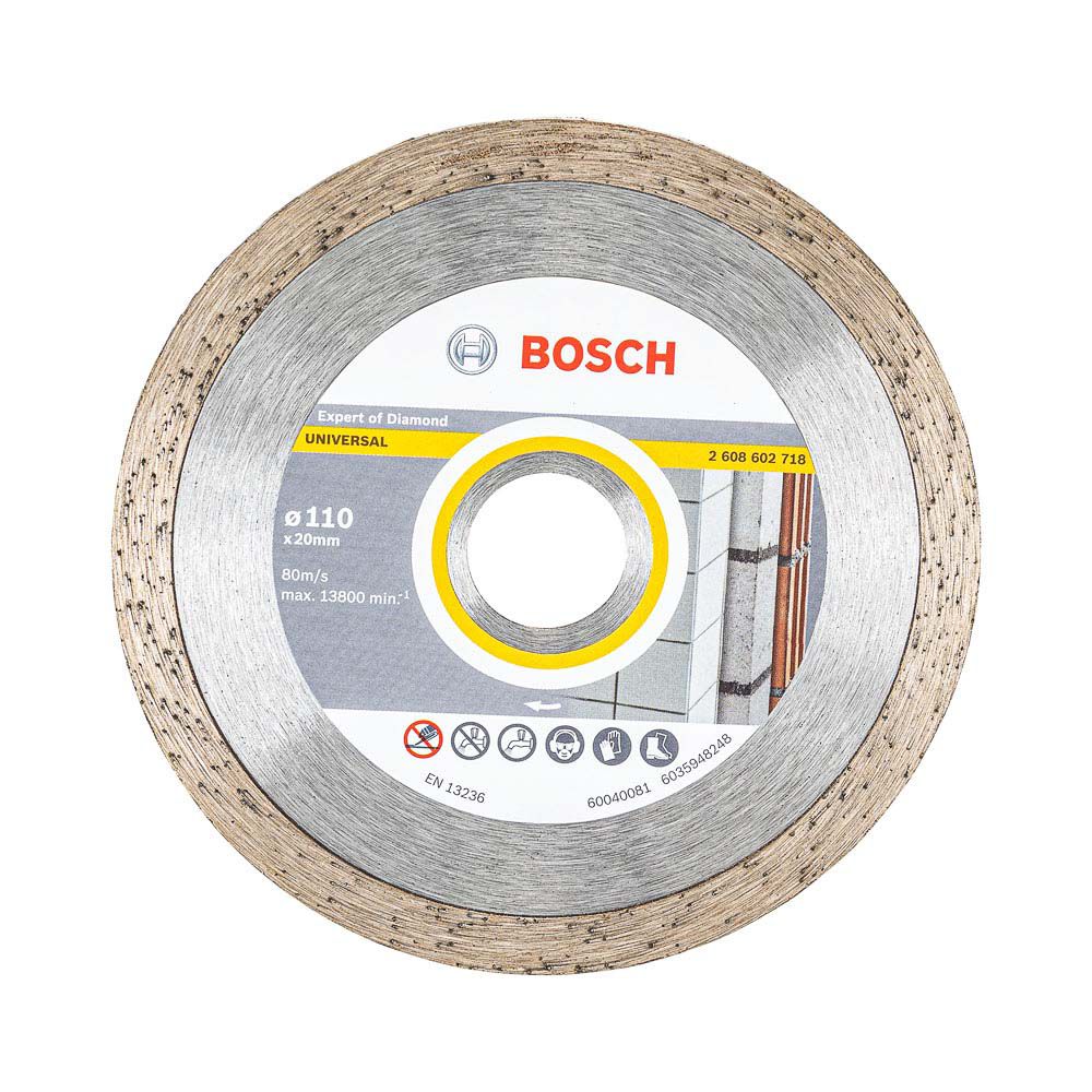Disco Diamantado Liso Bosch Expert Multimaterial 110x20x8 mm - Ritec Máquinas e Ferramentas