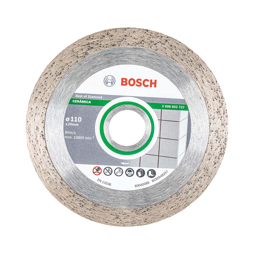 Disco Diamantado Bosch Best for Ceramic 110x20x1,6x10mm - Ritec Máquinas e Ferramentas