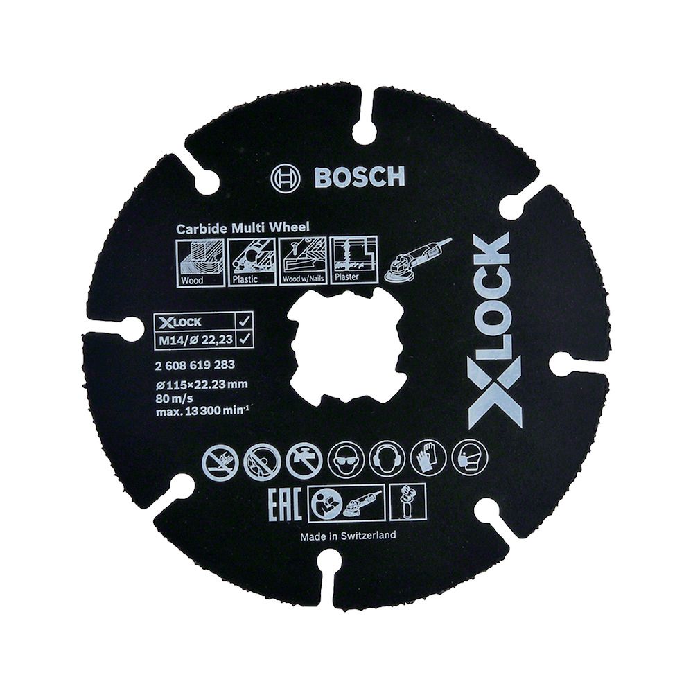 Disco de Corte Multimaterial Bosch X-LOCK Carbide 115mm - Ritec Máquinas e Ferramentas