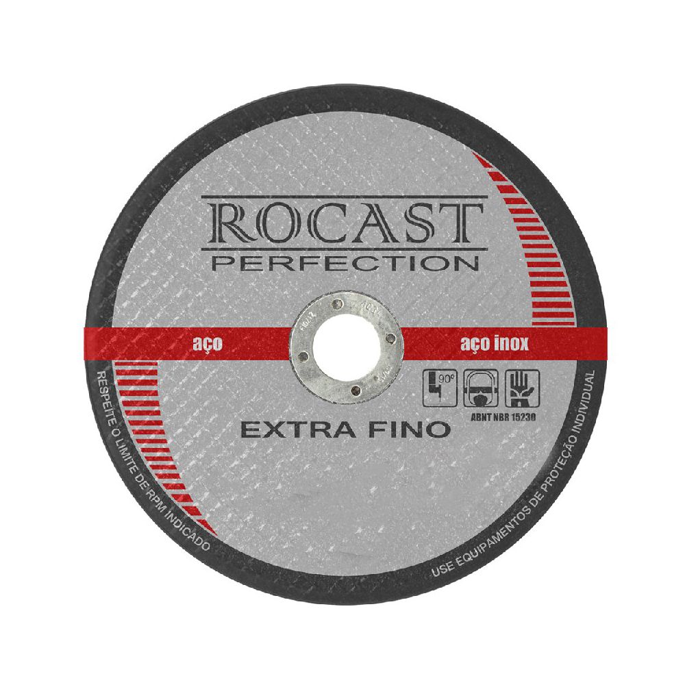 Disco de Corte Extra Fino 4,1/2pol X 1,00mm 134,0001 ROCAST