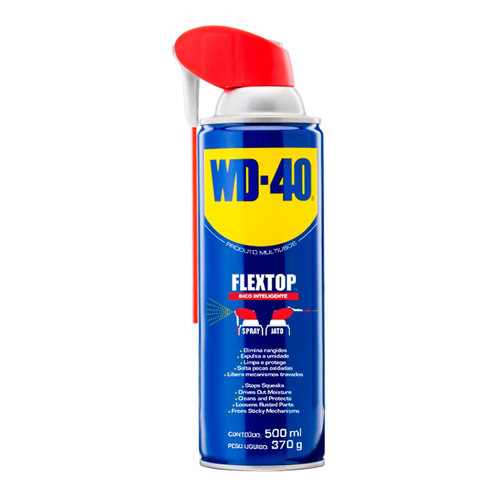 Óleo Lubrificante Desengripante Flextop 500 mL - WD-40