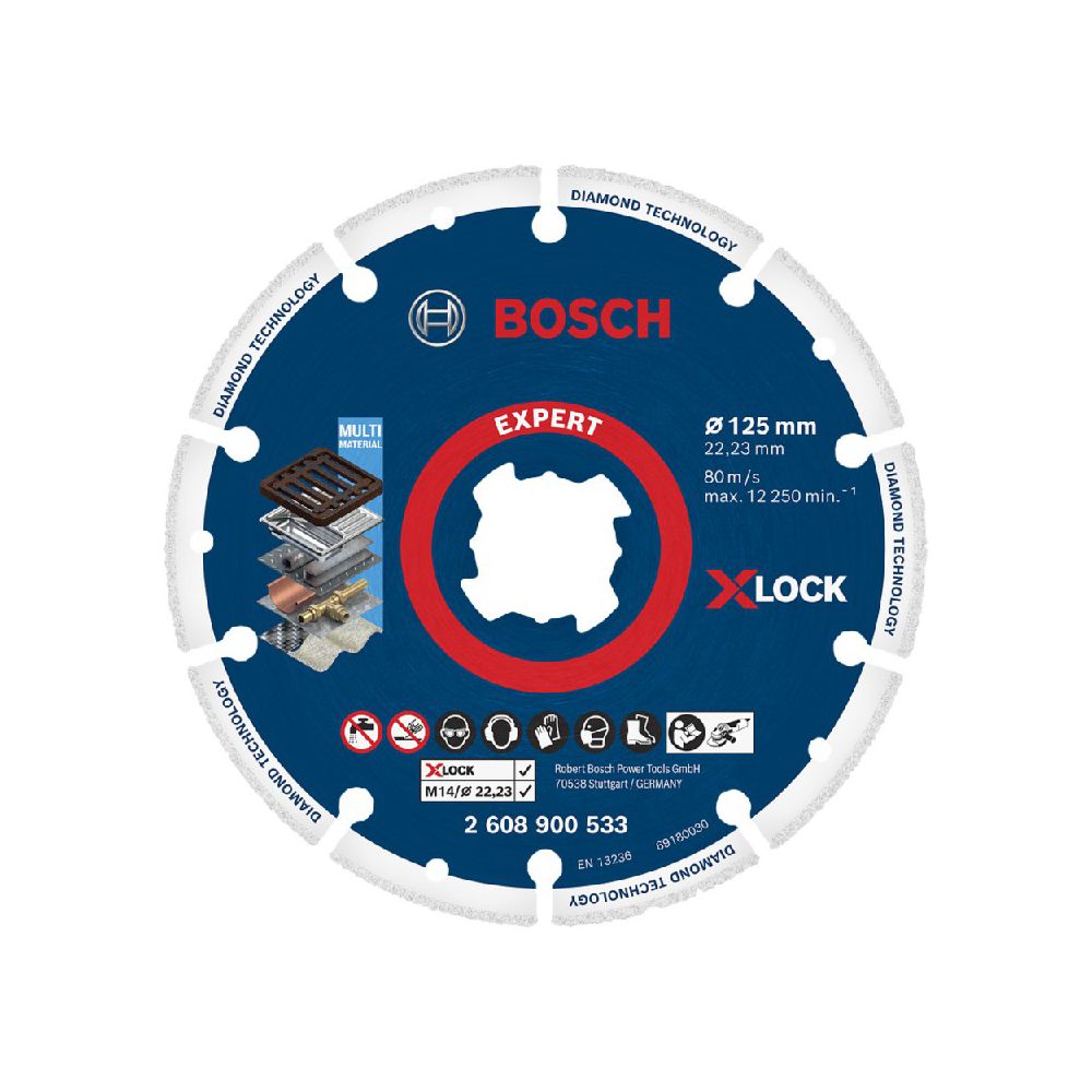 Disco diamantado para metal Bosch X-Lock 125mm