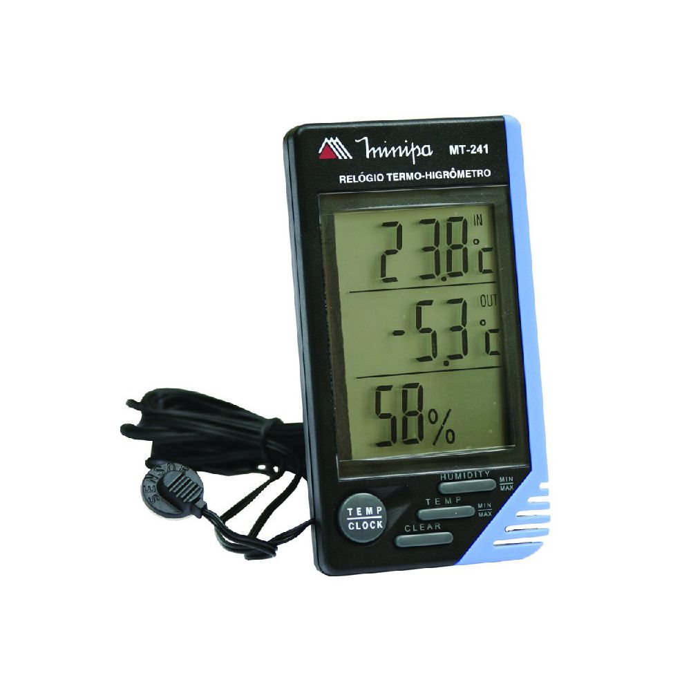 Termo-Higrômetro Digital MT-241 - Minipa - Ritec Máquinas e Ferramentas