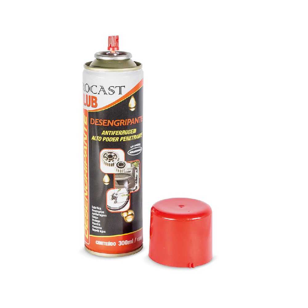 Desengripante Lubrificante Spray 300 ml 141,0001 ROCAST - Ritec Máquinas e Ferramentas