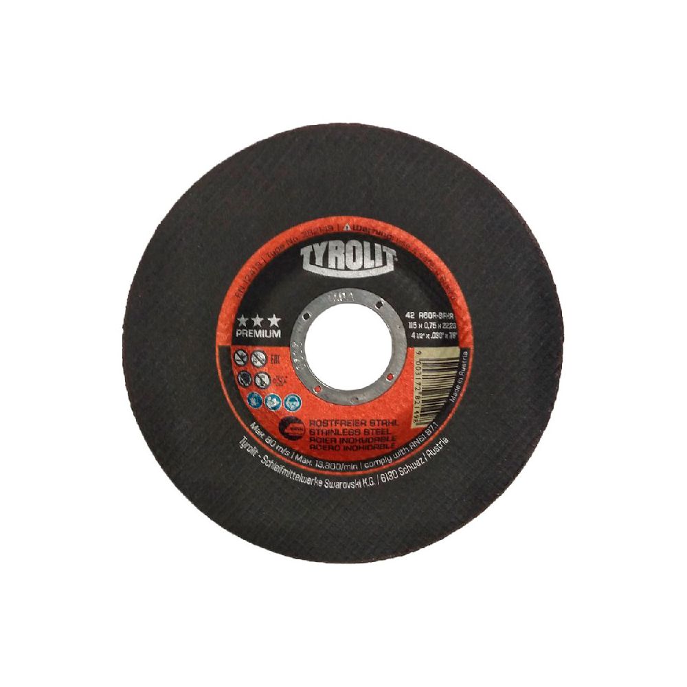 Disco de Corte Deep Cut 4.1/2" x 0.75 x 7/8" - 282149 - TYROLIT