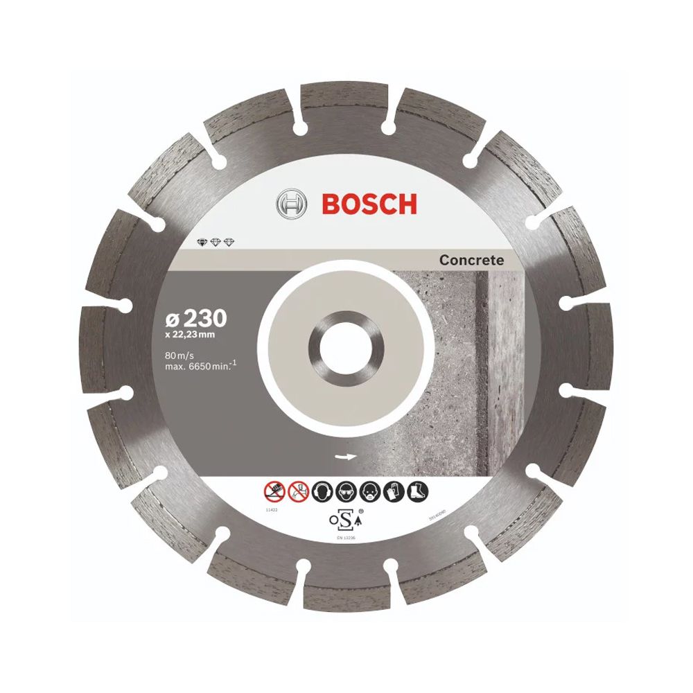 Disco Bosch Segmentado STD Concreto 230mm - Bosch - Ritec Máquinas e Ferramentas