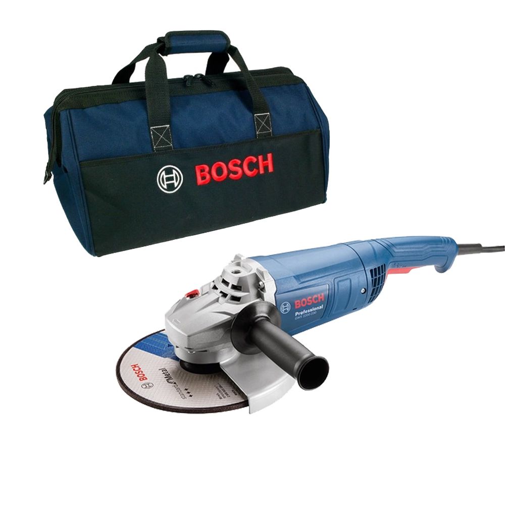 Esmerilhadeira 9'' GWS 2200-230 2200W 220V + Bolsa - Bosch - Ritec Máquinas e Ferramentas