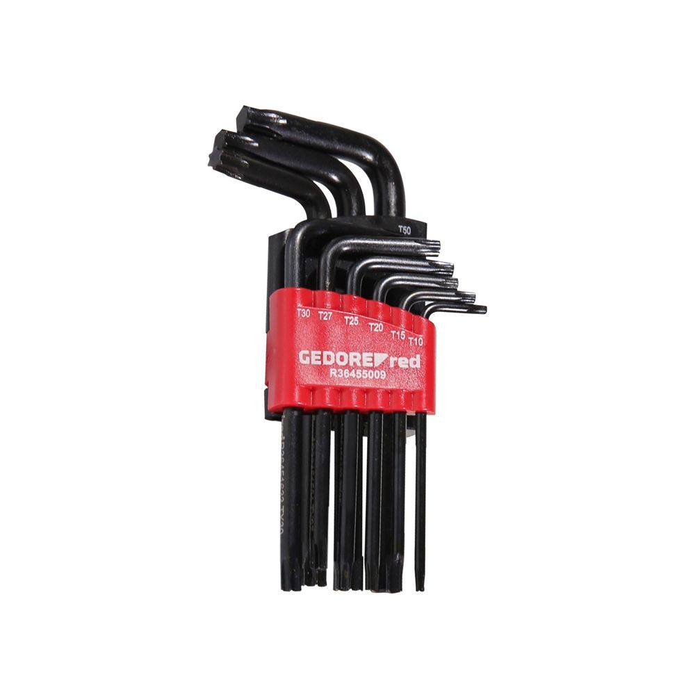 Jogo de Chaves Torx Abauladas T10 à T50 9 Peças 3369856 - Gedore Red - Ritec Máquinas e Ferramentas