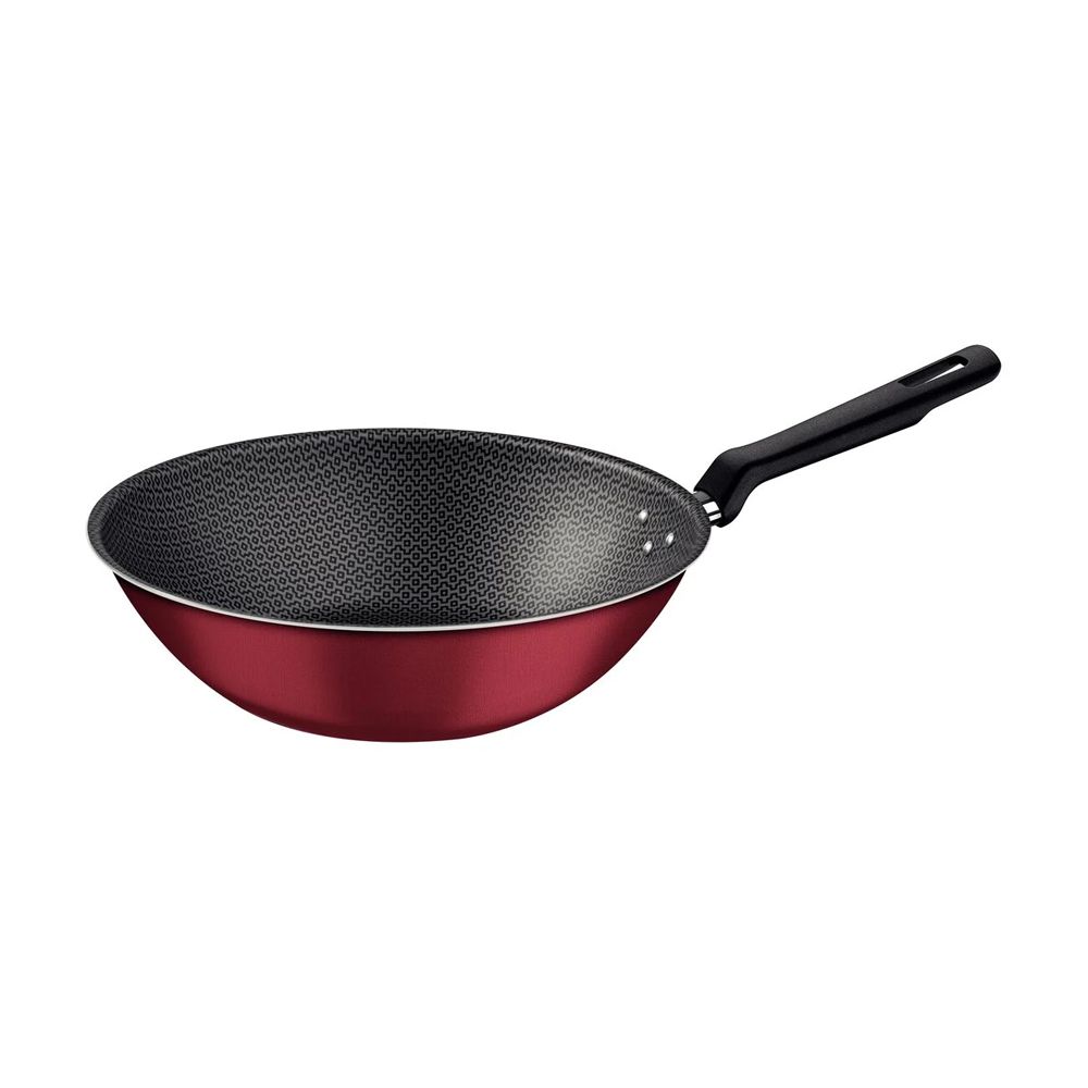 Wok Loreto em Alumínio Vermelho Antiaderente 28cm 3,6L - Tramontina