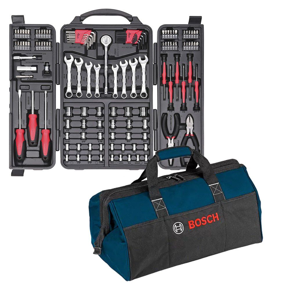 Jogo de Ferramentas 129 Peças + Bolsa para Ferramentas Bosch - Ritec Máquinas e Ferramentas