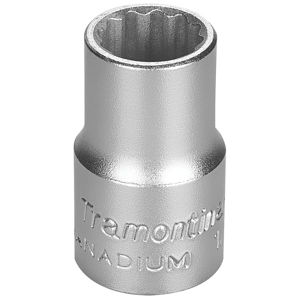Soquete Estriado em Aço Cromo Vanádio 15 mm - Encaixe 1/2'' Tramontina PRO - Ritec Máquinas e Ferramentas