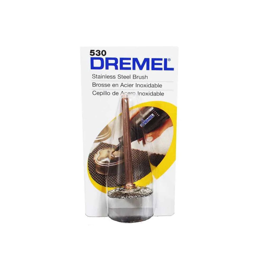 Escova de Aço Inoxídavel 530 3/4 Pol. - Dremel - Ritec Máquinas e Ferramentas