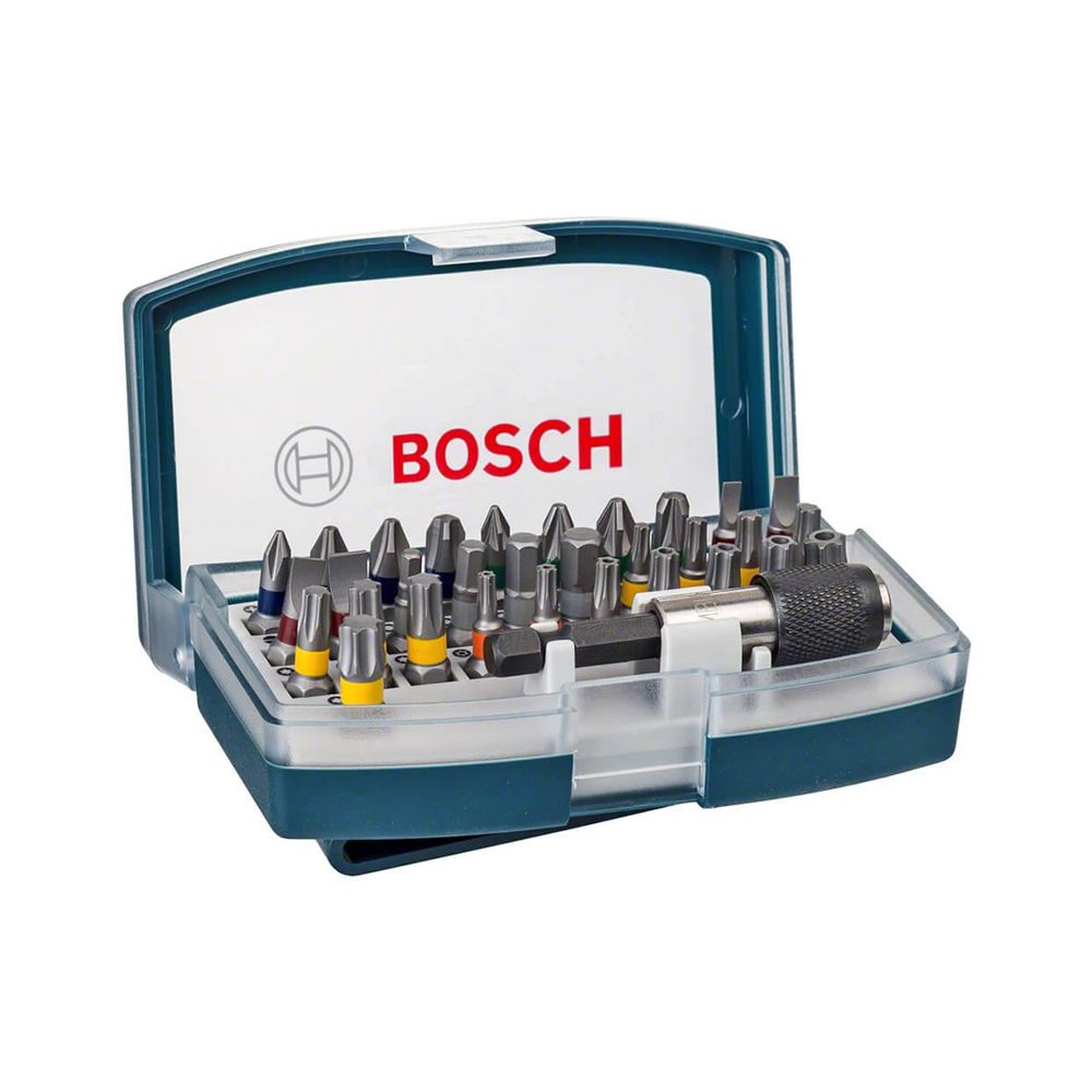 Kit de Pontas para parafusar com 32 unidades - Bosch - Ritec Máquinas e Ferramentas